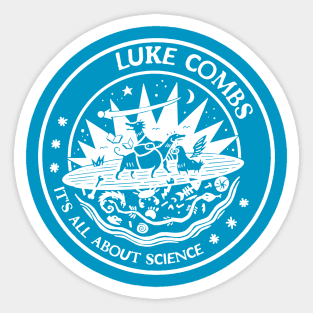 luke combs all about science Sticker